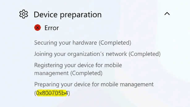  0x800705b4