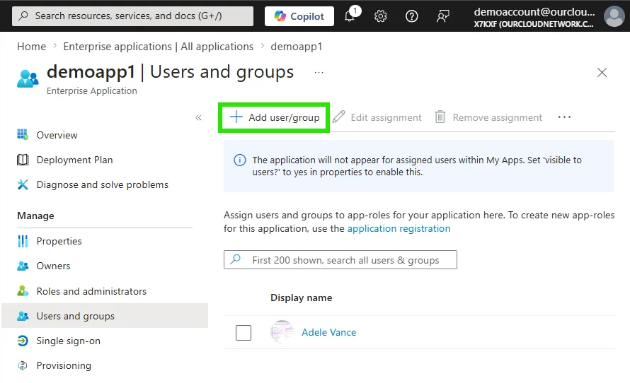 custom scoped application admin role