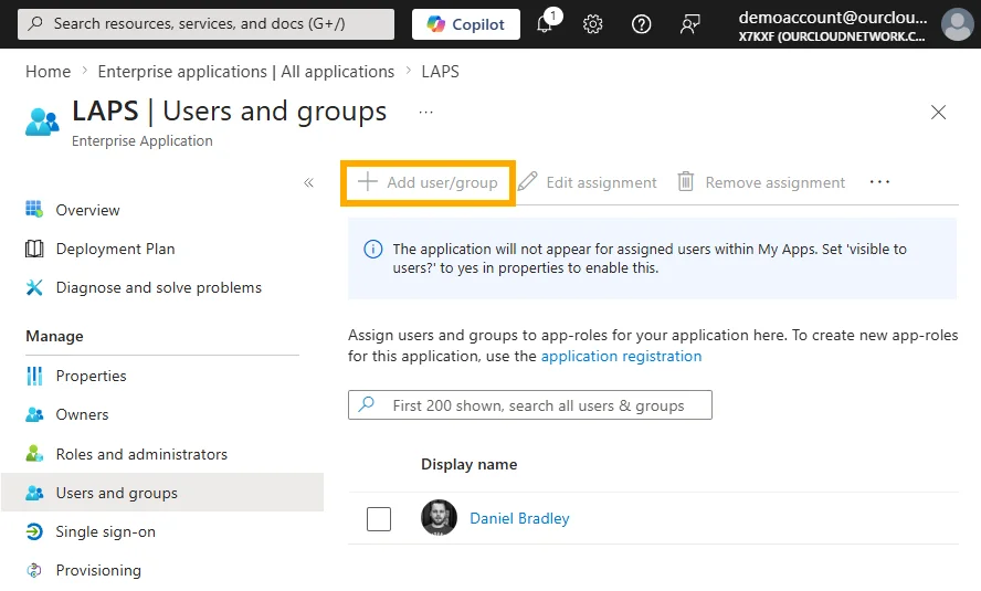 custom scoped application admin restriction