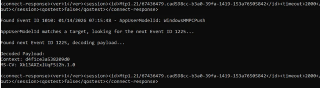 Notifications push IC3 pour MMPC