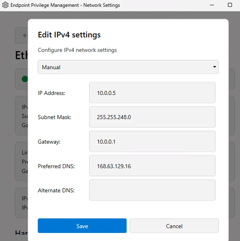 Interface adaptateur reseau