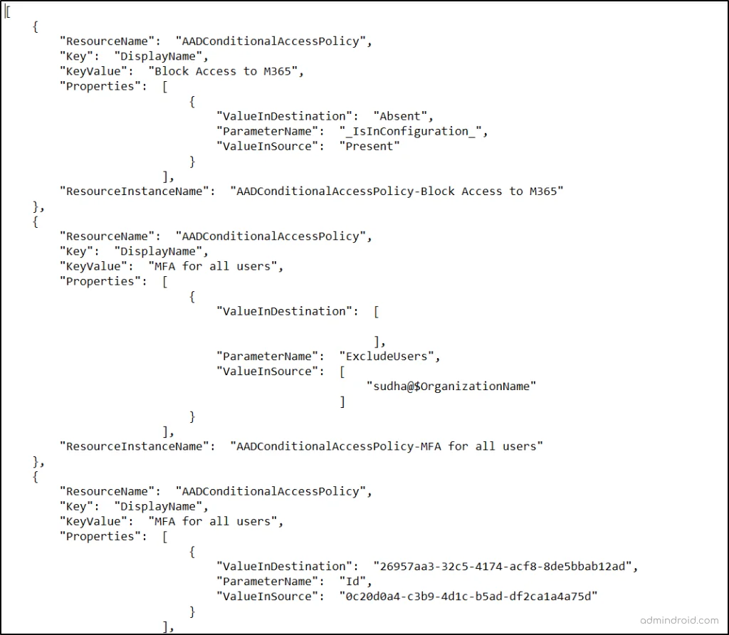 Use M365DSC to Compare Microsoft 365 Settings